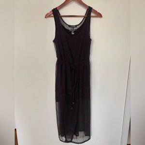 Boho Forever 21 Sheer Black Maxi Dress